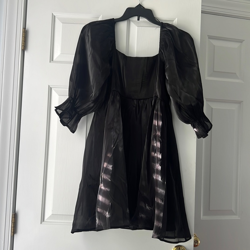 Black sheer dress